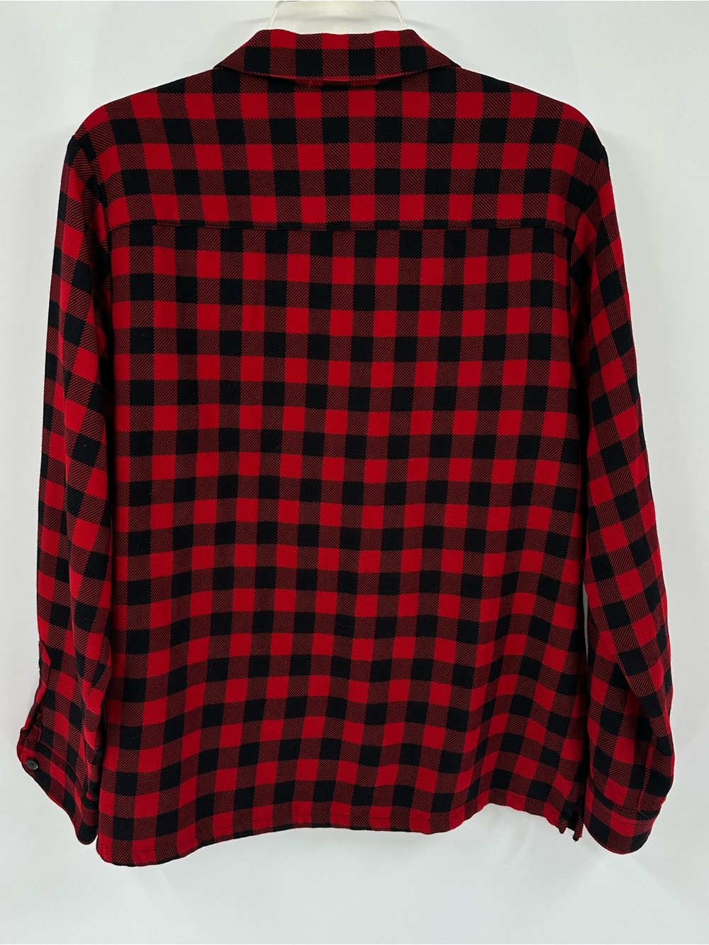 Pendleton Virgin Wool Red and Black Buffalo Plaid Button-Down Shirt Sz L - Picture 3 of 10